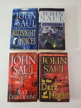 Lot of 4 John Saul Thriller / Horror Novels - Mass Market Paperbacks